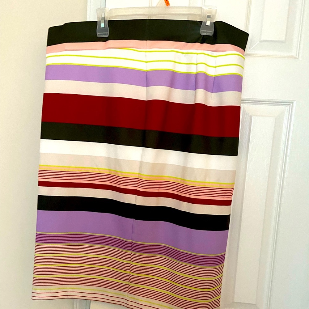 Eloquii multicolored striped pencil skirt size 20